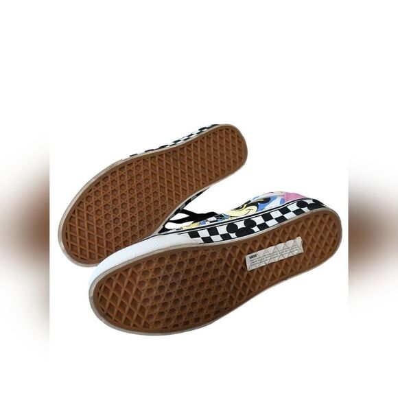 Vans x Disney Old Skool 80s Mickey Pink Teal Checkerboard size 7 - Picture 7 of 7